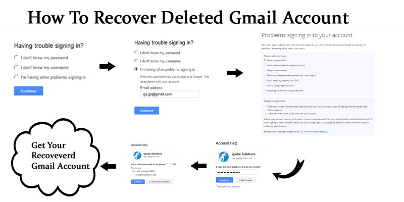 How to recover deleted Gmail Account